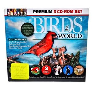 Birds of the World Premium 3 CD ROM Set PC Windows Reference Ornithology Topics